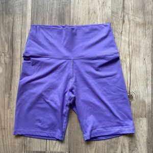 DUPE PASTEL PURPLE BIKER SHORT